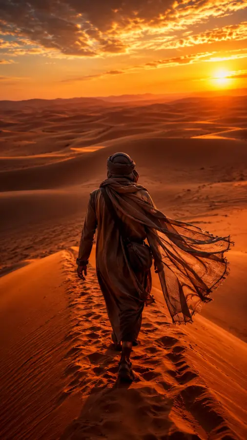“Lost in the dunes, found in the moment.” 4K wallpaper for desktop and mobile - Pixbee