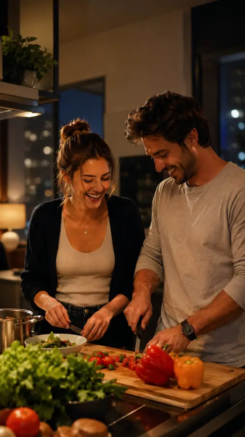 “Love tastes better when cooked together.” 4K wallpaper for desktop and mobile - Pixbee