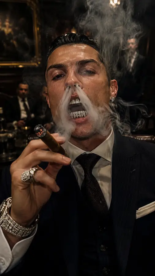 Luxury Smoke And Midnight Power - Cristiano ronaldo 4K wallpaper for desktop and mobile - Pixbee