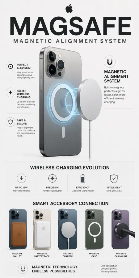 MagSafe: Magnetic Wireless Charging System 4K wallpaper for desktop and mobile - Pixbee