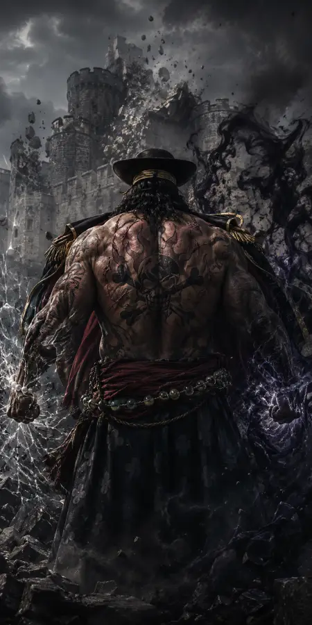 Marshall D Teach Blackbeard Dark Vortex Shaking Castle 4K wallpaper for desktop and mobile - Pixbee