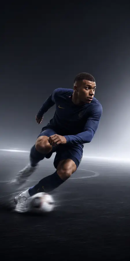 Mbappé Football Speed Dribble Master 4K wallpaper for desktop and mobile - Pixbee