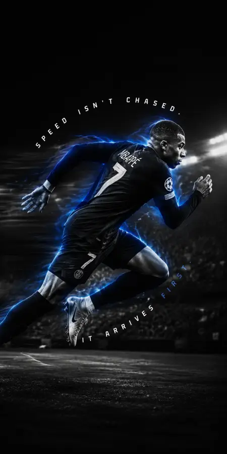 Mbappé Football Speed Revolution 4K wallpaper for desktop and mobile - Pixbee
