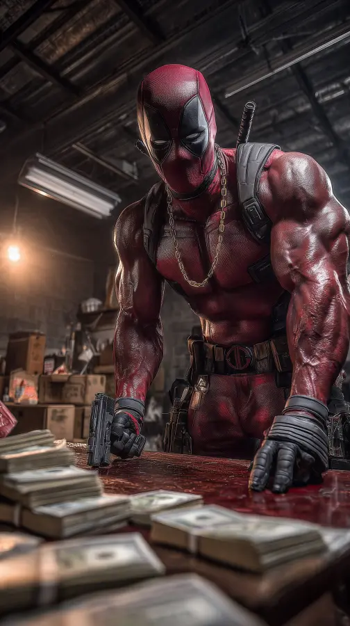 Merciless Red Mask Crime King - Deadpool 4K wallpaper for desktop and mobile - Pixbee