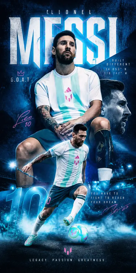“Messi: Legacy of Greatness ⚽👑” 4K wallpaper for desktop and mobile - Pixbee