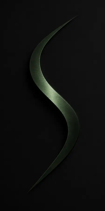 Metallic Metallic Green Wave Dark — iphone wallpapers phone wallpaper