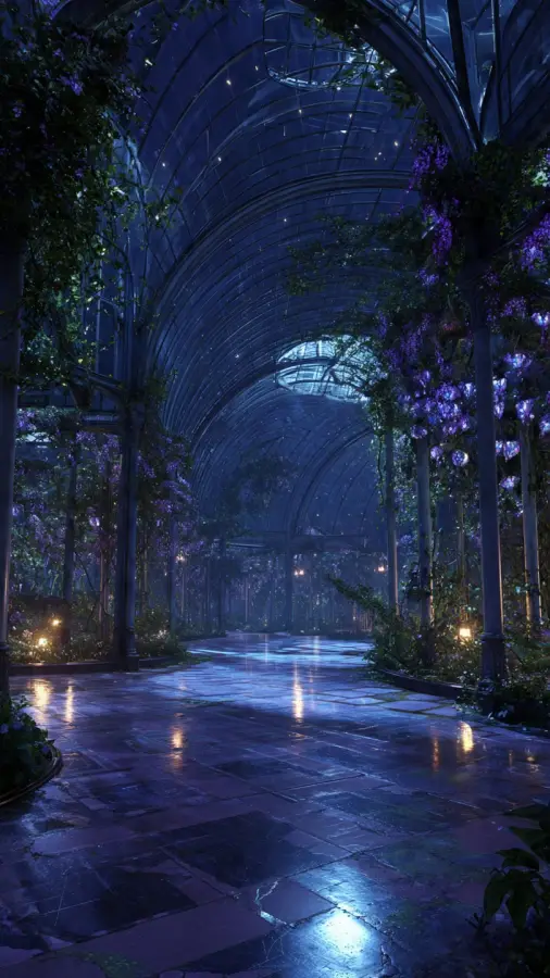 Midnight Garden Of Dreams 4K wallpaper for desktop and mobile - Pixbee
