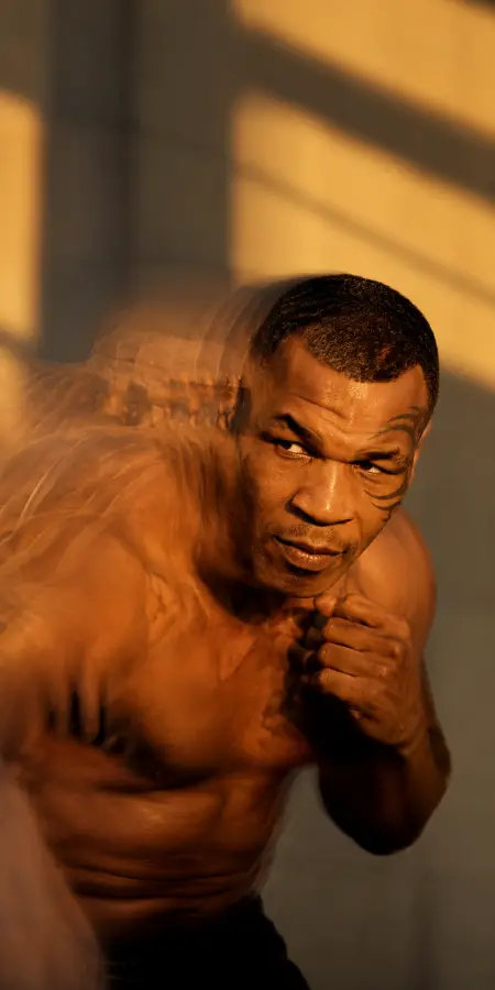 Mike Tyson Dynamic Motion Punch Portrait — iphone wallpapers phone wallpaper