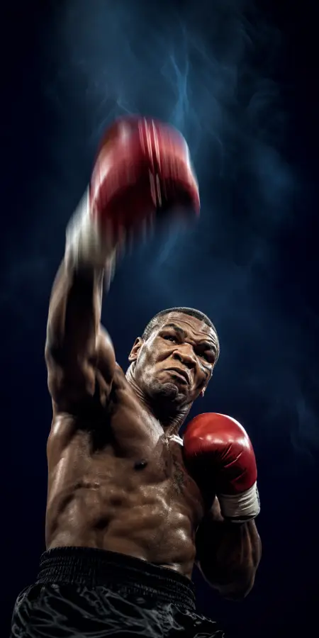 Mike Tyson Explosive Uppercut Strike — iphone wallpapers phone wallpaper