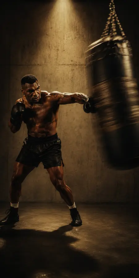 Mike Tyson Heavy Bag Punching — iphone wallpapers phone wallpaper