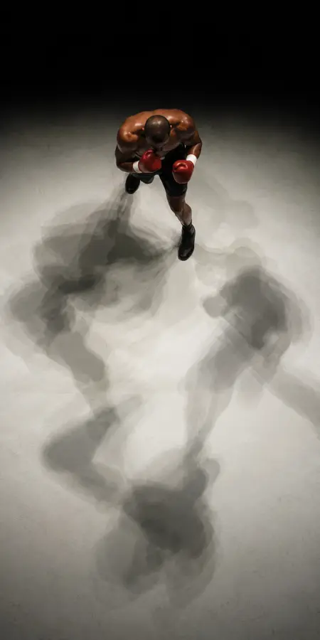 Mike Tyson Top Down Shadow Footwork — iphone wallpapers phone wallpaper