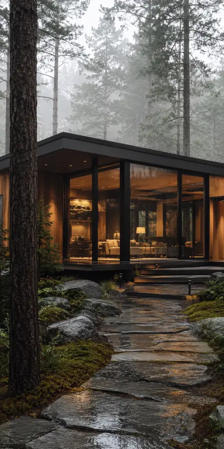 Mistwood Retreat 4K wallpaper for desktop and mobile - Pixbee