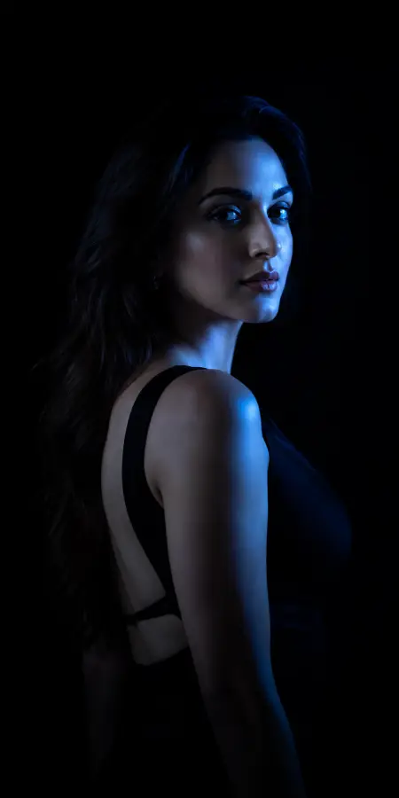 Moody Blue Light Kiara Advani Profile 4K wallpaper for desktop and mobile - Pixbee