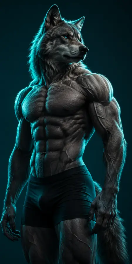 Muscular Kangaroo Bodybuilder Flexing Arm 4K wallpaper for desktop and mobile - Pixbee