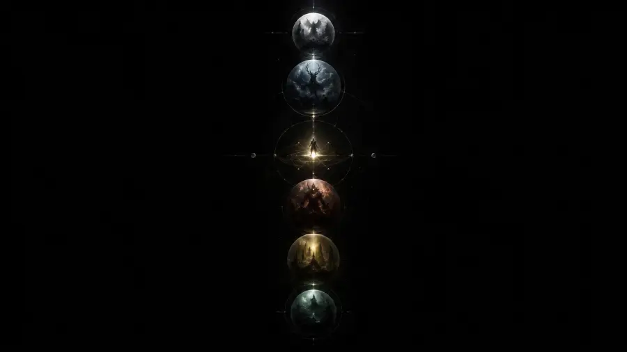 Mystical Planetary Alignment of Cosmic Souls and Deities 4K wallpaper for desktop and mobile - Pixbee