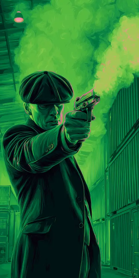 Neon Gangster Deadly Shot 4K wallpaper for desktop and mobile - Pixbee