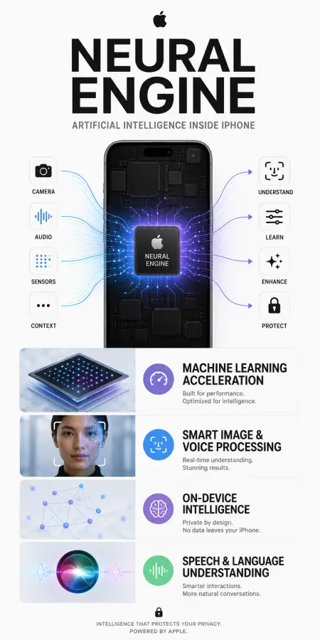 Neural Engine: The AI Powerhouse Inside iPhone 4K wallpaper for desktop and mobile - Pixbee