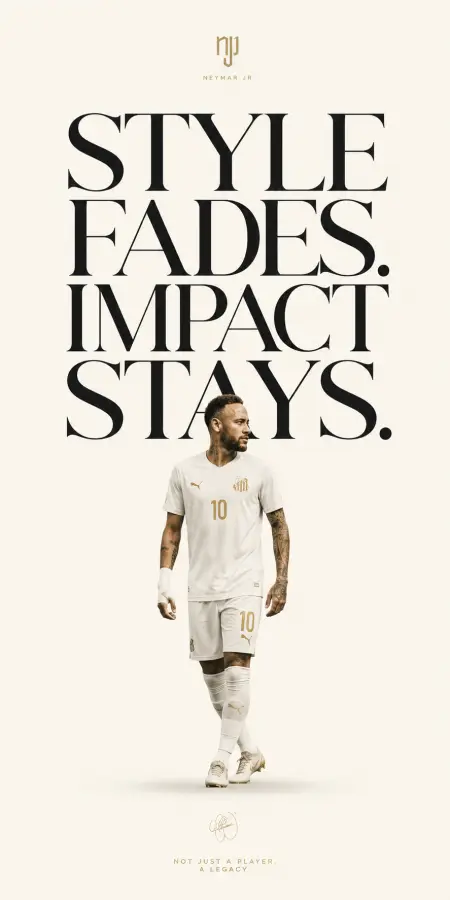 “Neymar Jr Football Icon: Style Fades, Soccer Legacy Stays ⚽✨” 4K wallpaper for desktop and mobile - Pixbee