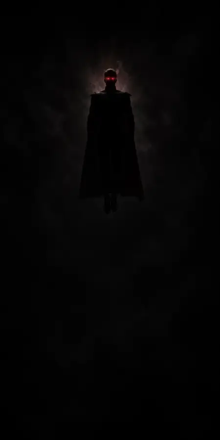 Ominous Levitating Figure Floating In Dark Sky 4K wallpaper for desktop and mobile - Pixbee