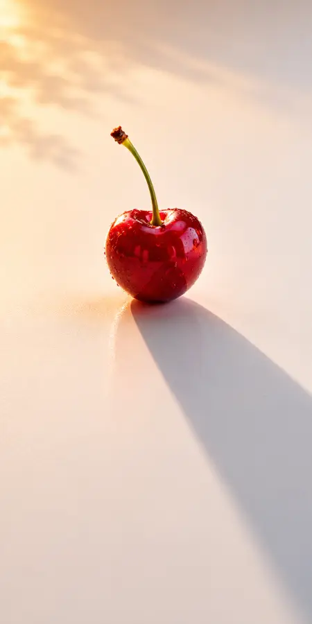 “One cherry, endless elegance.” 4K wallpaper for desktop and mobile - Pixbee