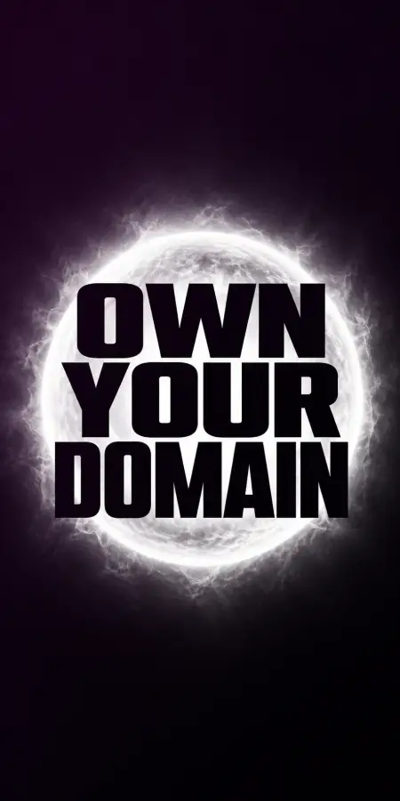 Own Your Domain White Sun Quote 4K wallpaper for desktop and mobile - Pixbee