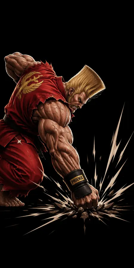 Paul Phoenix Ground Smash Crack Rock Attack 4K wallpaper for desktop and mobile - Pixbee