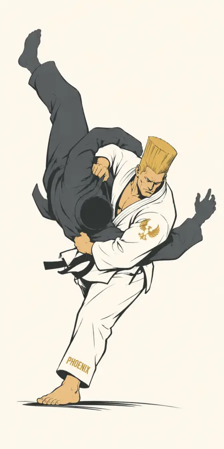 Paul Phoenix Martial Arts Judo Over Shoulder Throw 4K wallpaper for desktop and mobile - Pixbee