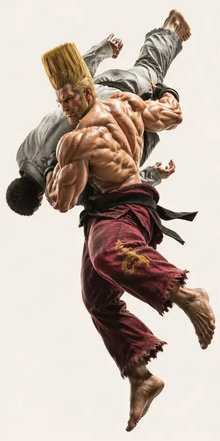 Paul Phoenix Over Shoulder Judgement Throw Move 4K wallpaper for desktop and mobile - Pixbee