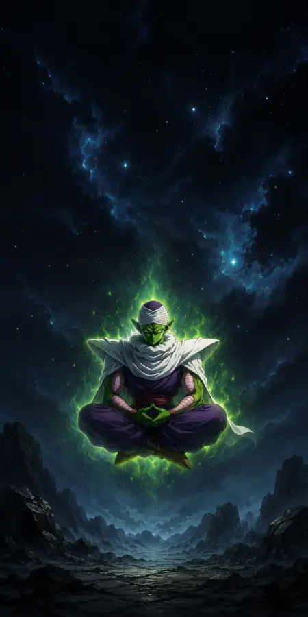 Piccolo: “Meditating so hard even the universe muted itself.” 4K wallpaper for desktop and mobile - Pixbee