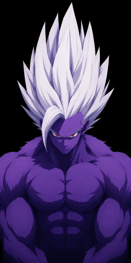 Purple Gohan Beast Portrait Red Eyes 4K wallpaper for desktop and mobile - Pixbee
