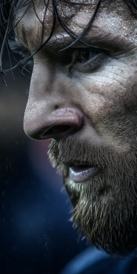 Rain Grit Silent Focus - Messi 4K wallpaper for desktop and mobile - Pixbee