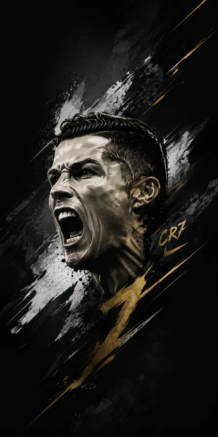 Roar Of Relentless Champion - Cristiano ronaldo 4K wallpaper for desktop and mobile - Pixbee