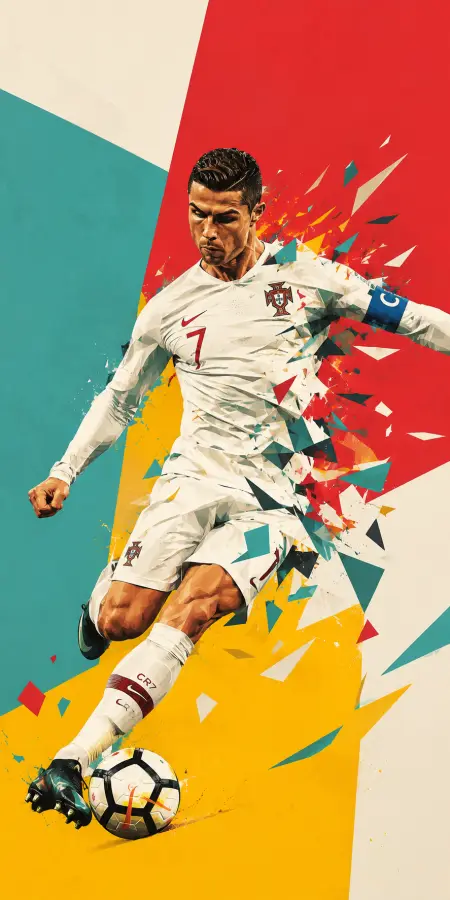 Ronaldo Football Artistry Unleashed 4K wallpaper for desktop and mobile - Pixbee