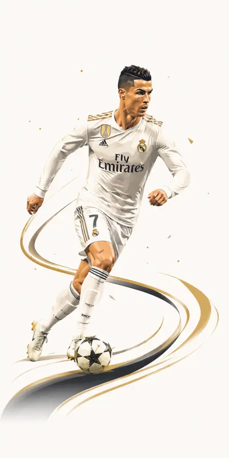 Ronaldo Football Soccer Dribble 4K wallpaper for desktop and mobile - Pixbee