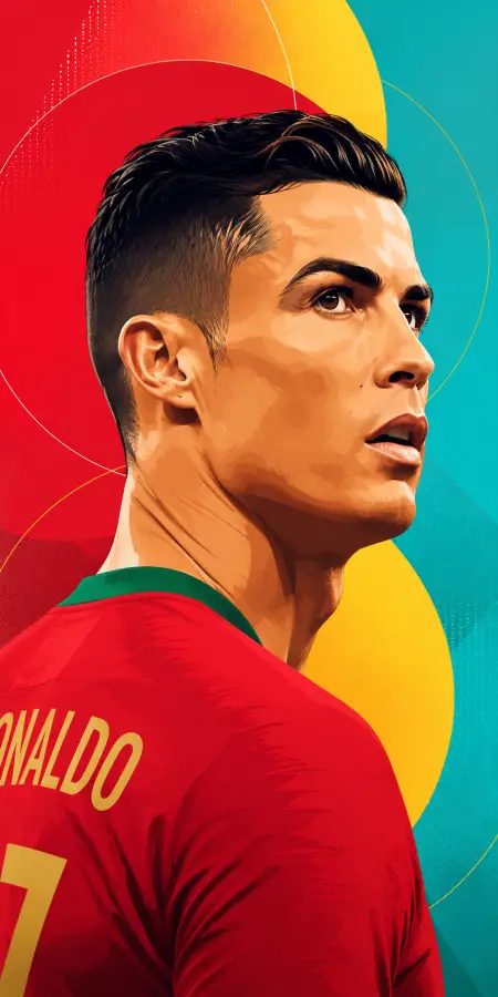 Ronaldo Football Soccer Portrait 4K wallpaper for desktop and mobile - Pixbee
