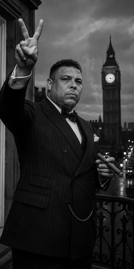 Ronaldo Luis Nazario Winston Churchill Mashup 4K wallpaper for desktop and mobile - Pixbee
