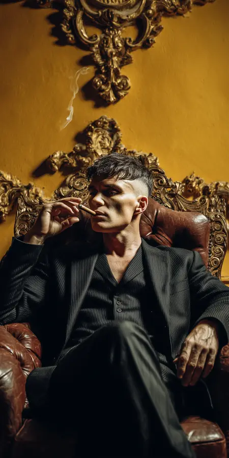 Royal Mafia Smoking King 4K wallpaper for desktop and mobile - Pixbee