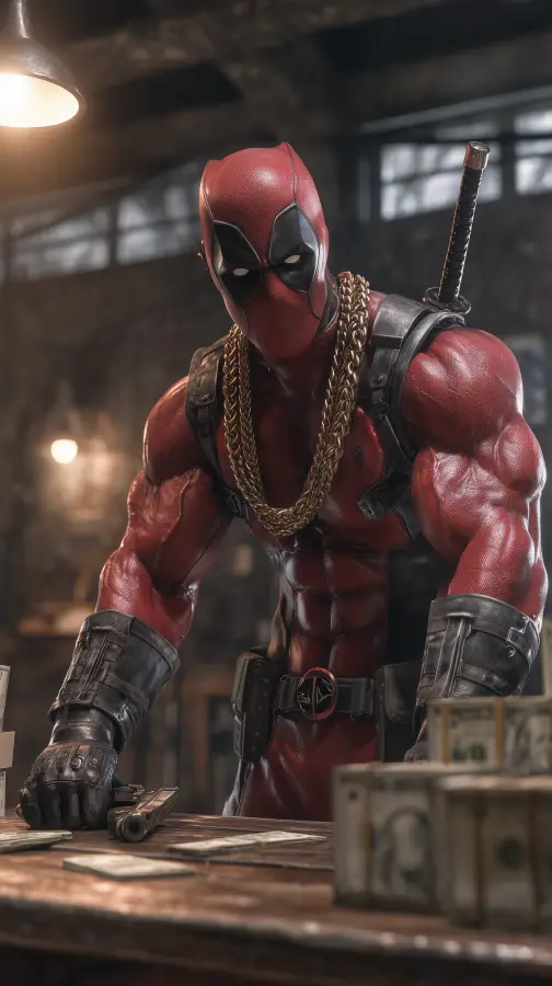Ruthless Masked Mercenary King - Deadpool 4K wallpaper for desktop and mobile - Pixbee