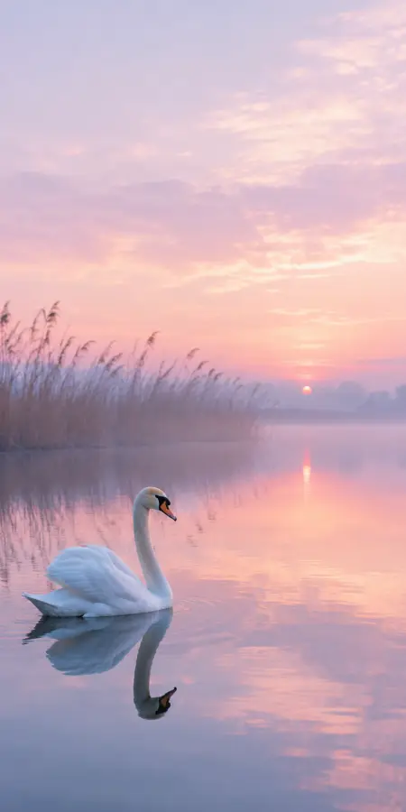 Serenity Across Still Waters 4K wallpaper for desktop and mobile - Pixbee