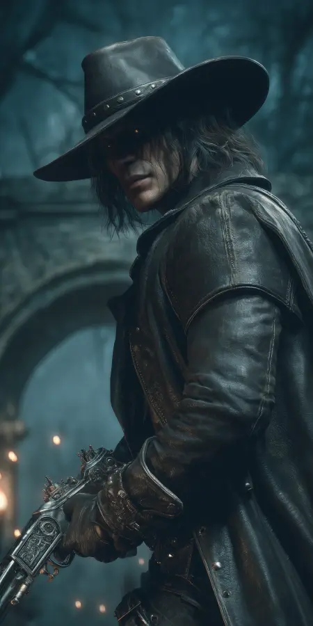 Shadowed Hunter Van Helsing 4K wallpaper for desktop and mobile - Pixbee