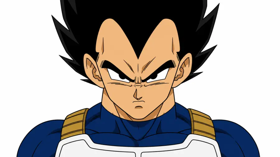 Sharp Close Up Portrait of Base Vegeta 4K wallpaper for desktop and mobile - Pixbee