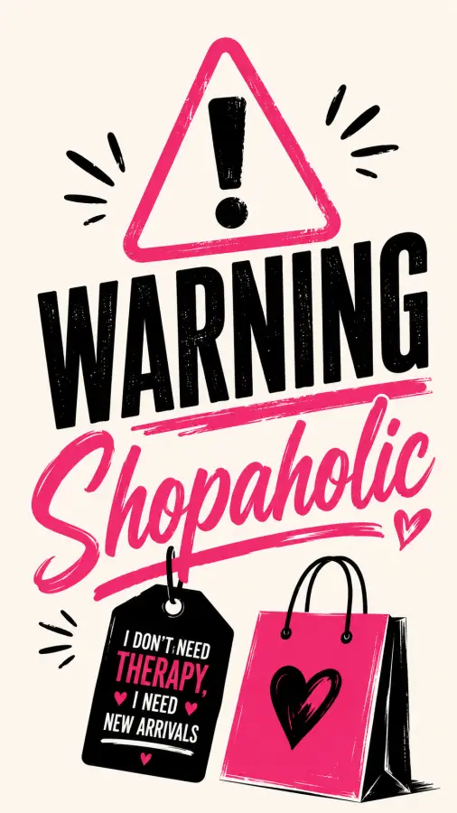 “Shopping makes her truly happiest.” 4K wallpaper for desktop and mobile - Pixbee