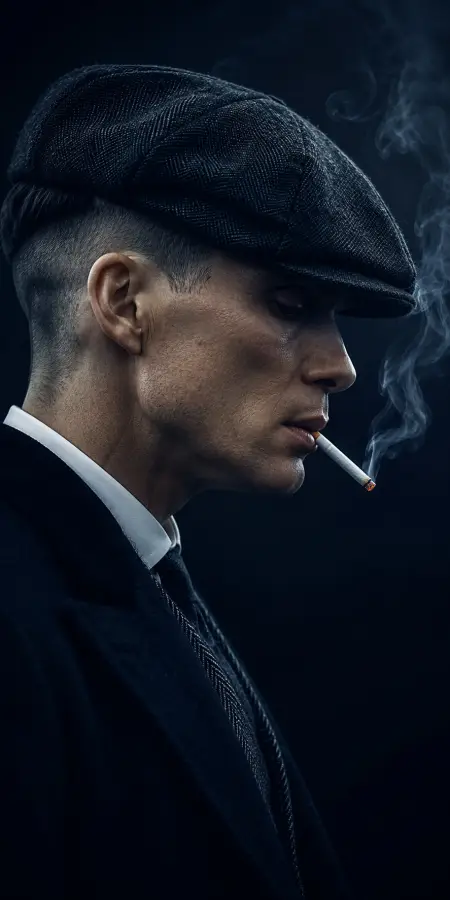 Side Profile Portrait Of Man Smoking Cigarette 4K wallpaper for desktop and mobile - Pixbee