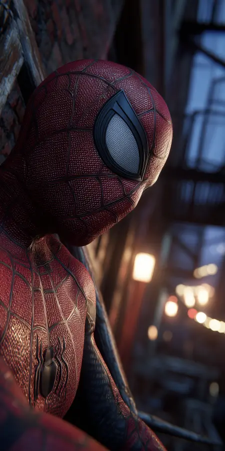 Silent Guardian In Shadows - Spiderman 4K wallpaper for desktop and mobile - Pixbee