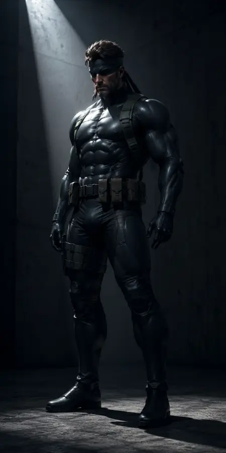 Solid Snake Metal Gear Tactical Suit 4K wallpaper for desktop and mobile - Pixbee