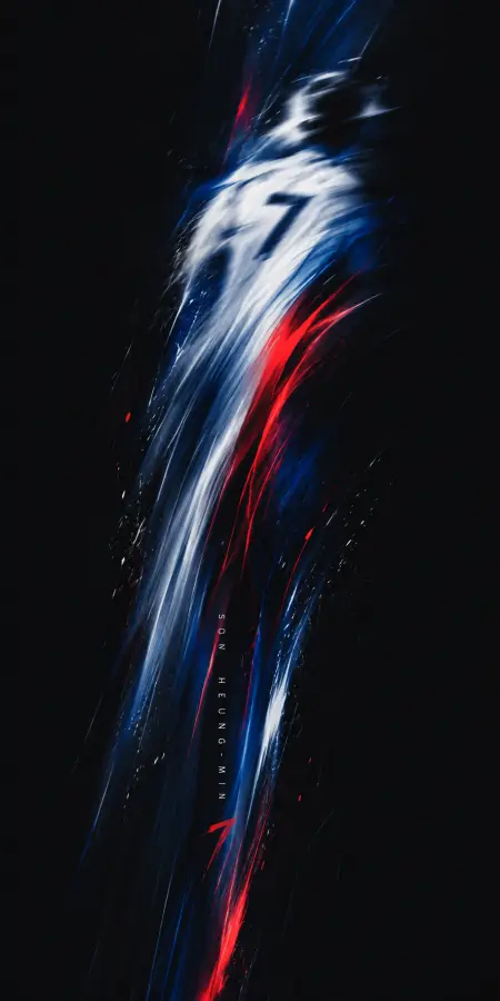 Son Heung Min Speed Light Abstract Art — football phone wallpaper