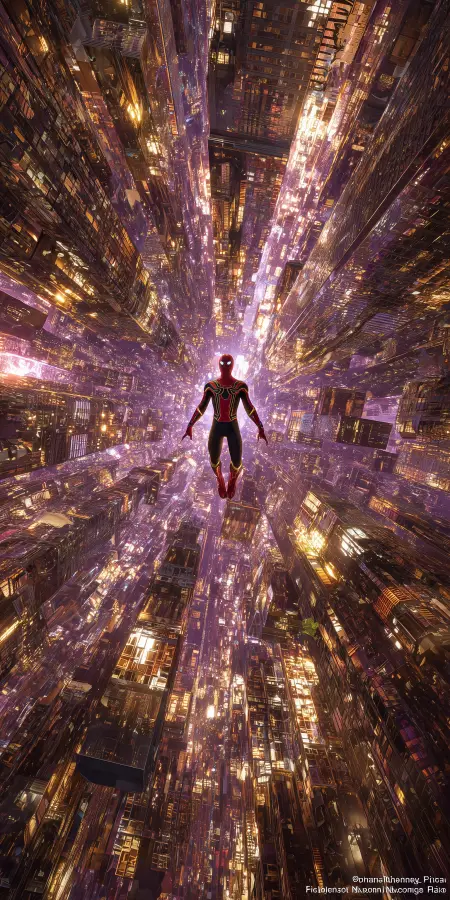 Spider Verse Into Infinity - Spiderman 4K wallpaper for desktop and mobile - Pixbee