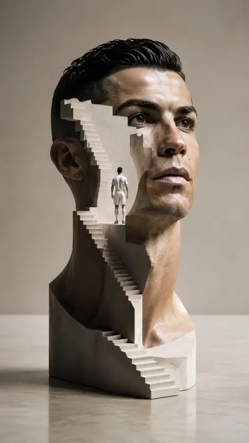 Stairway To Greatness 🏛️⚽ - Cristiano ronaldo 4K wallpaper for desktop and mobile - Pixbee