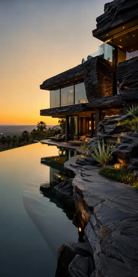 Stonewave Villa 4K wallpaper for desktop and mobile - Pixbee