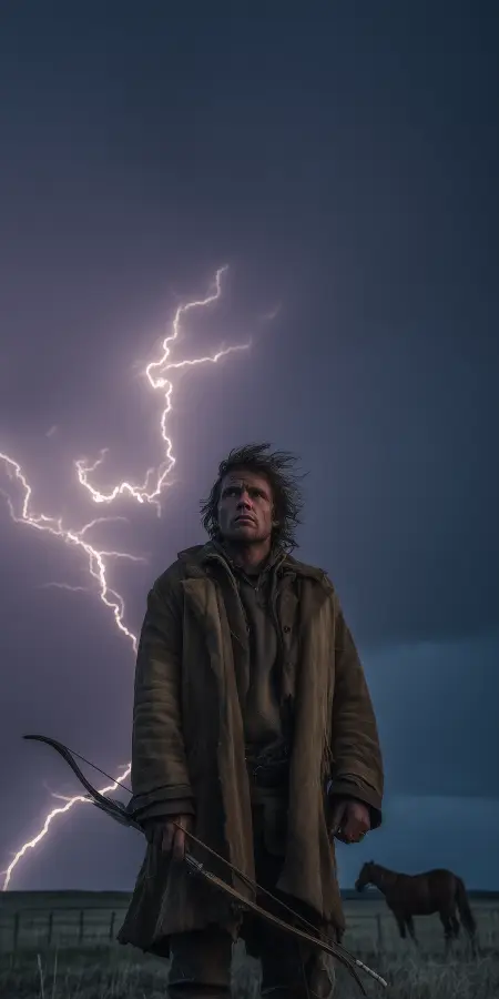 Stormborn Archer in Lightning Field Cinematic Ultra HD Wallpaper 4K wallpaper for desktop and mobile - Pixbee